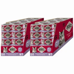 48x Voskes Kattenvoer Nat Tonijn met Zeebaars 85 gr