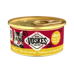 24x Voskes Kattenvoer Nat Tonijn met Geelstaart 85 gr