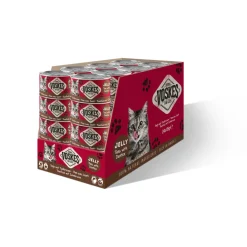 24x Voskes Kattenvoer Nat Tonijn met Tandbrasem 85 gr