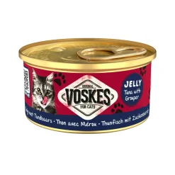 24x Voskes Kattenvoer Nat Tonijn met Tandbaars 85 gr