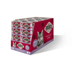 24x Voskes Kattenvoer Nat Tonijn met Zeebaars 85 gr