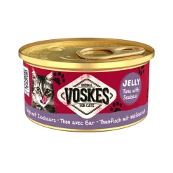 24x Voskes Kattenvoer Nat Tonijn met Zeebaars 85 gr