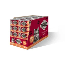 24x Voskes Kattenvoer Nat Tonijn met Garnalen 85 gr