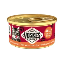 24x Voskes Kattenvoer Nat Tonijn met Garnalen 85 gr
