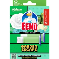 5x WC Eend Fresh Discs Duo Navulling Garden Escape 72 ml