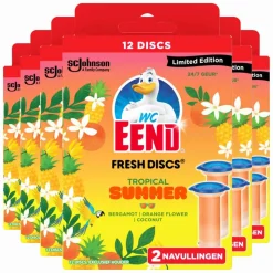 6x WC Eend Fresh Discs Tropical Summer 72 ml