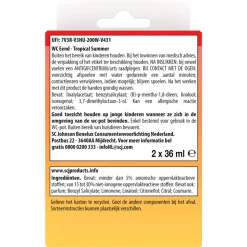 6x WC Eend Fresh Discs Tropical Summer 72 ml