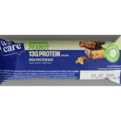 5x WeCare High Protein Bar Choco Peanut 45 gr