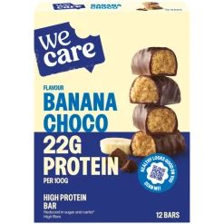 3x WeCare High protein Bars Choco Banana 372 gr