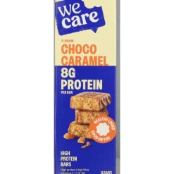 6x WeCare High protein Bars Choco Caramel 81 gr