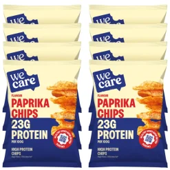 8x WeCare High Protein Chips Paprika 25 gr