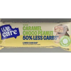 15x WeCare Lower Carb Bar Caramel Choco Peanut 35 gr