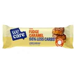 5x WeCare Lower Carb Bar Fudge Caramel 60 gr