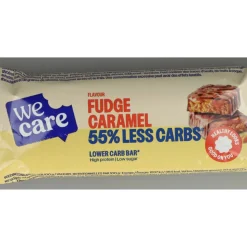 10x WeCare Lower Carb Bar Fudge Caramel 60 gr