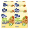 6x WeCare Lower Carb Crackers Crispy 100 gr