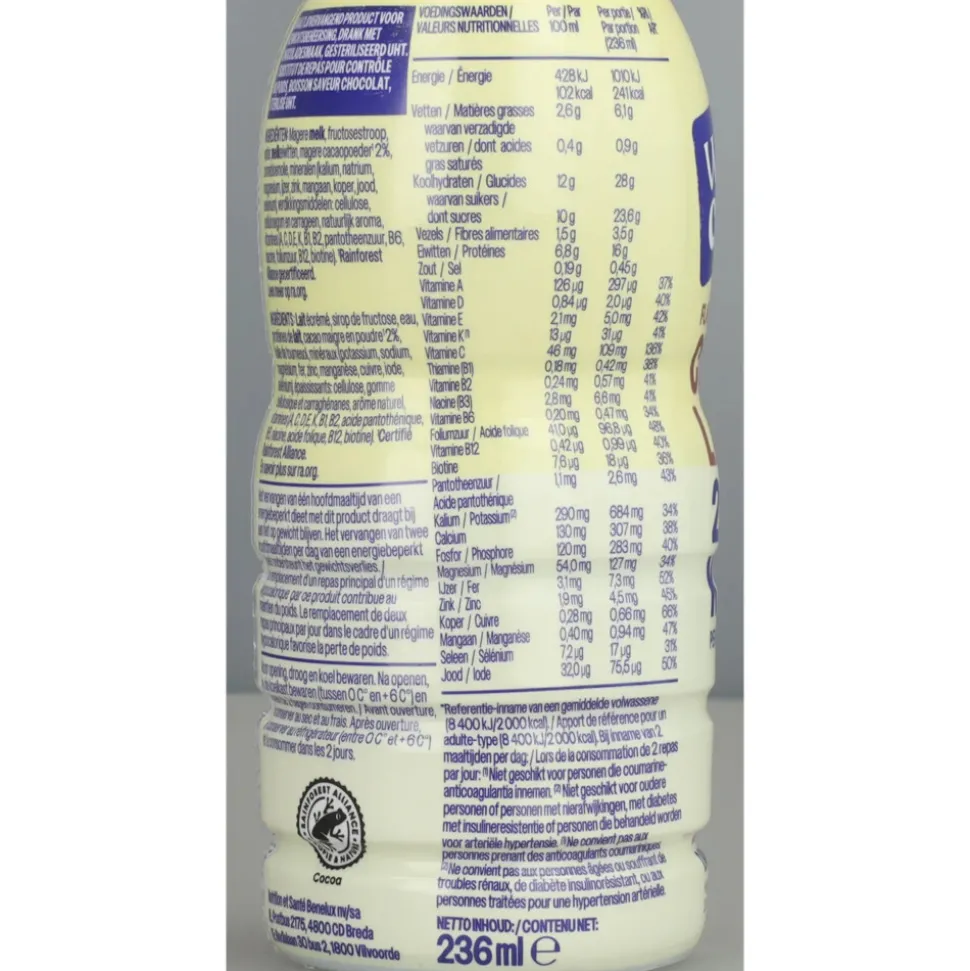8x WeCare Meal Replacement Drink Chocolate 236 ml