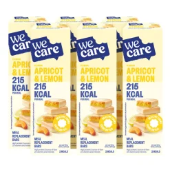 6x WeCare Meal Replacement Bars Abricot Lemon 116 gr