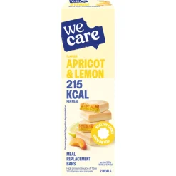 3x WeCare Meal Replacement Bars Abricot Lemon 116 gr