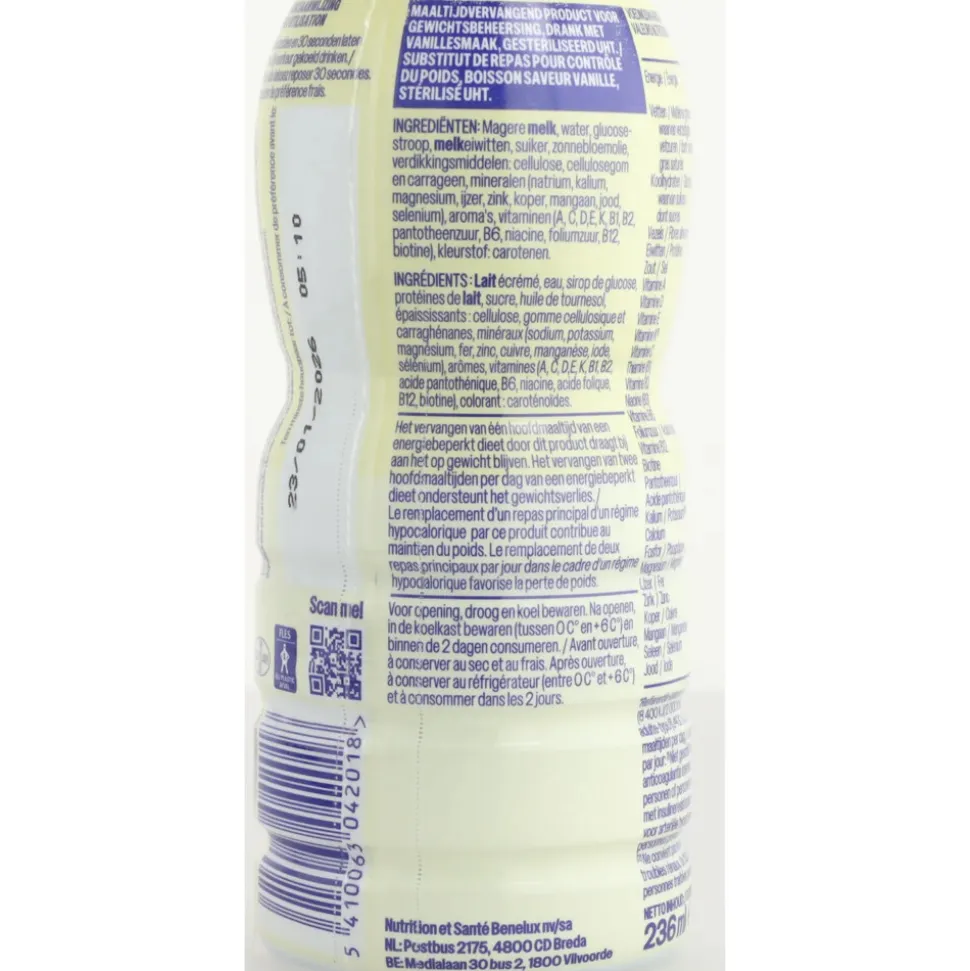 4x WeCare Meal Replacement Drink Classic Vanilla 236 ml