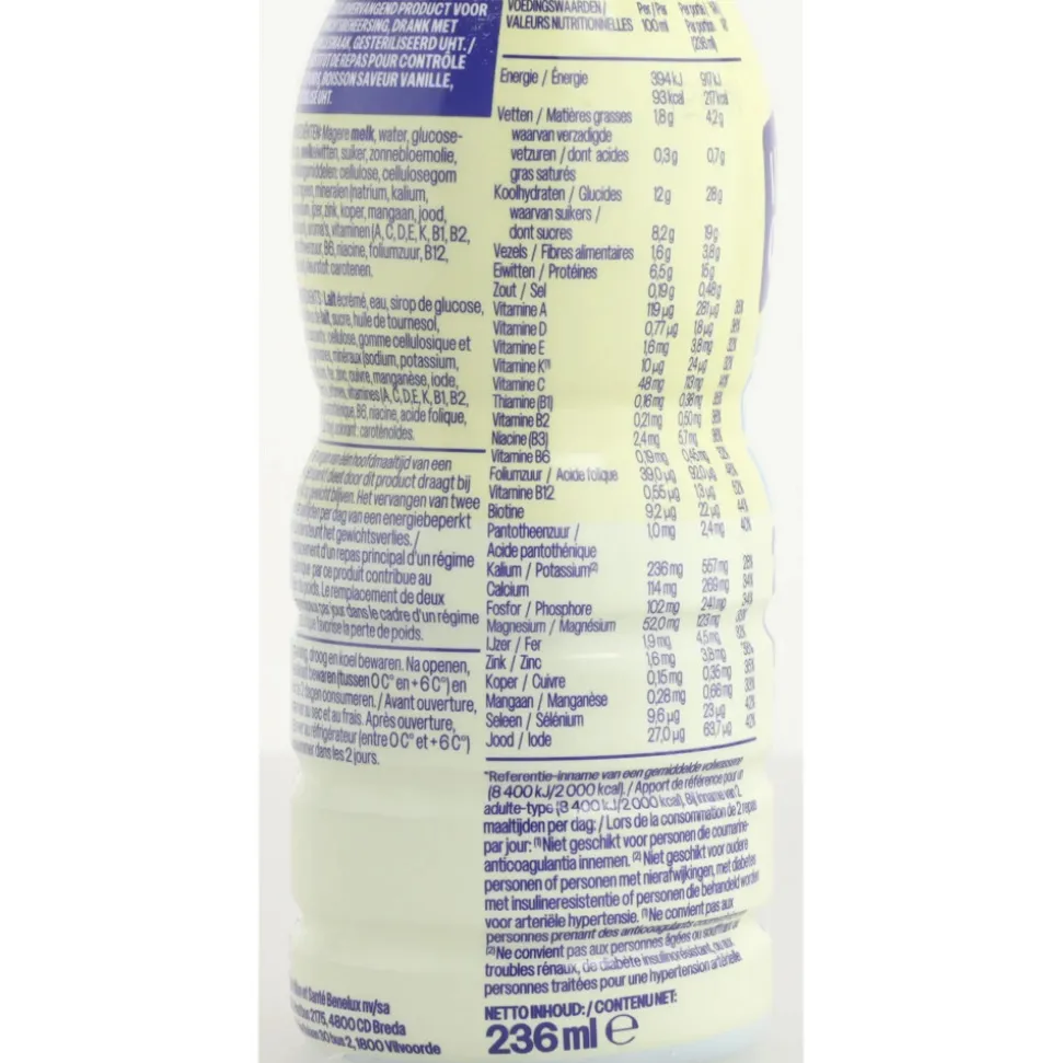 4x WeCare Meal Replacement Drink Classic Vanilla 236 ml