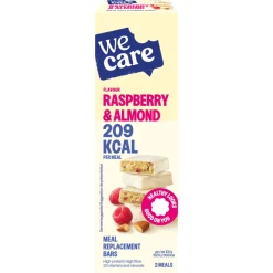 3x WeCare Meal Replacement Bars Raspberry Almond 116 gr