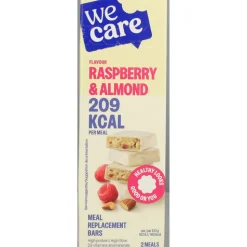 3x WeCare Meal Replacement Bars Raspberry Almond 116 gr