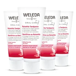 4x WELEDA Tandpasta Ratanhia 75 ml