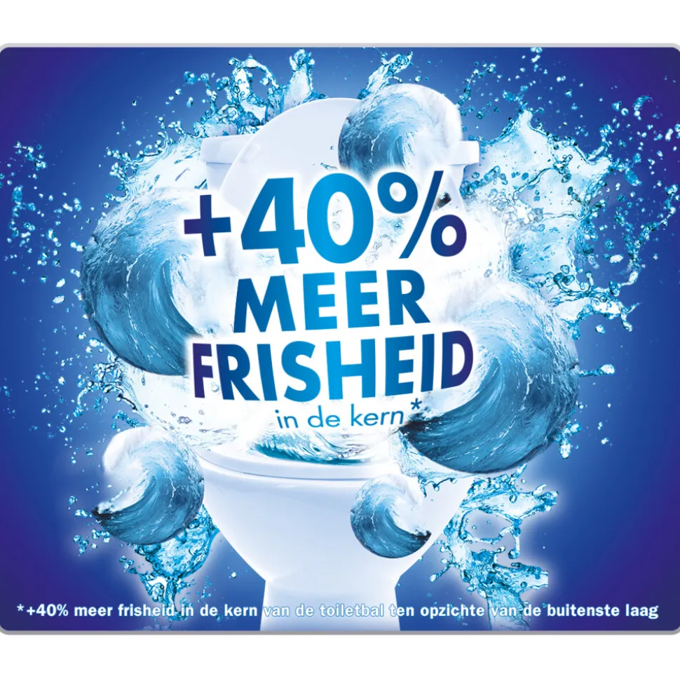 10x Witte Reus Toiletblok Kracht Actief Oceaan 2 stuks