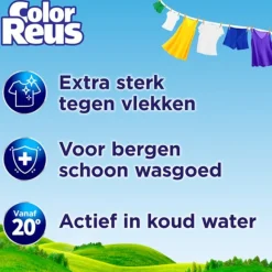 2x Witte Reus Vloeibaar Wasmiddel Color Reus 100 wasbeurten 4,5 liter