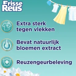 2x Witte Reus Wasmiddel Frisse Reus Gel Lotus 77 Wasbeurten 3,465 liter