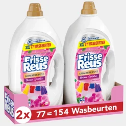 2x Witte Reus Wasmiddel Frisse Reus Gel Orchidee 77 Wasbeurten 3,465 liter