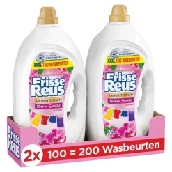 2x Witte Reus Wasmiddel Frisse Reus Gel Orchidee 100 Wasbeurten 4,5 liter