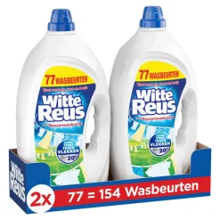 2x Witte Reus Wasmiddel Gel 77 Wasbeurten 3,465 liter