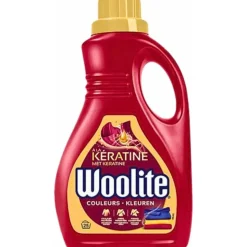 8x Woolite Wasmiddel Color met Keratine 25 wasbeurten 1,5 liter