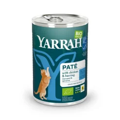 12x Yarrah Bio Kattenvoer Paté Vis 400 gr