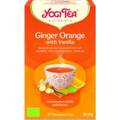3x Yogi tea Biologisch Ginger Orange Vanilla 17 stuks