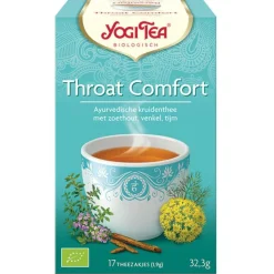 3x Yogi tea Throat Comfort Biologisch 17 stuks