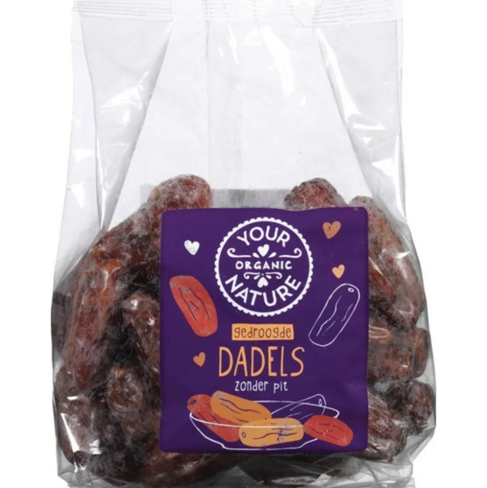 6x Your Organic Nature Dadels zonder Pit Bio 300 gr