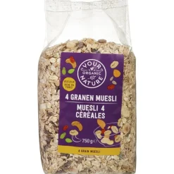 3x Your Organic Nature Muesli 4 Granen 500 gr