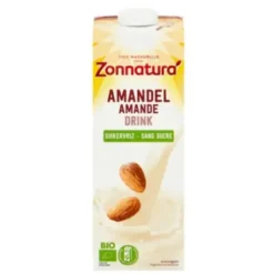3x Zonnatura Amandel Drink Ongezoet Biologisch 1000 ml