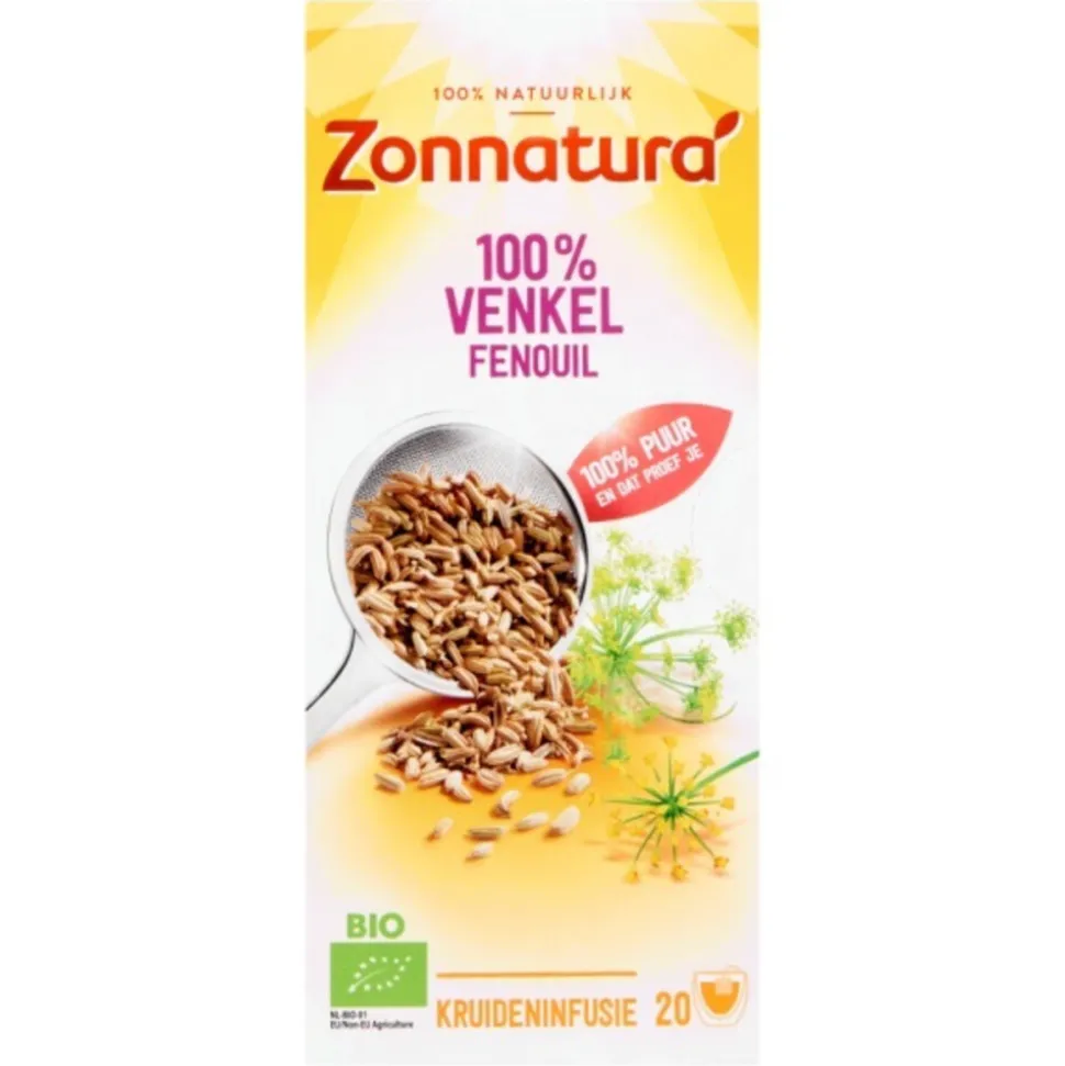 3x Zonnatura Thee Venkel Bio 20 stuks