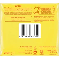 12x Zwitsal Crème Zeep 2 x 90 gr