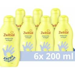 6x Zwitsal Zeepvrije Wasgel 200 ml