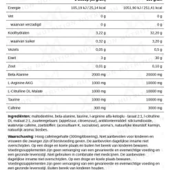 XXL Nutrition Blast Pre Workout Fruit Punch 300 gr