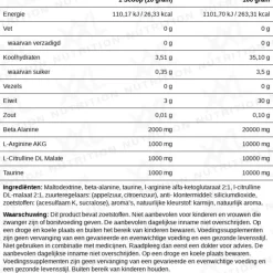 XXL Nutrition Blast Pre Workout Fruit Punch Cafeïnevrij 300 gr