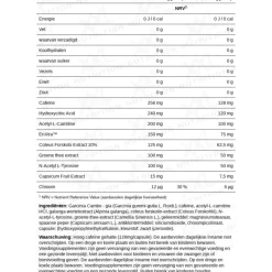 XXL Nutrition Fat Metabolic Support Black Editie 120 stuks