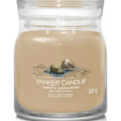 Yankee Candle Geurkaars Medium Jar Amber & Sandalwood 368 gr