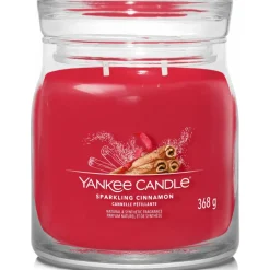 Yankee Candle Geurkaars Medium Jar Sparkling Cinnamon 368 gr