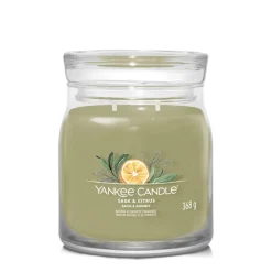 Yankee Candle Geurkaars Medium Jar Sage & Citrus Signature 368 gr