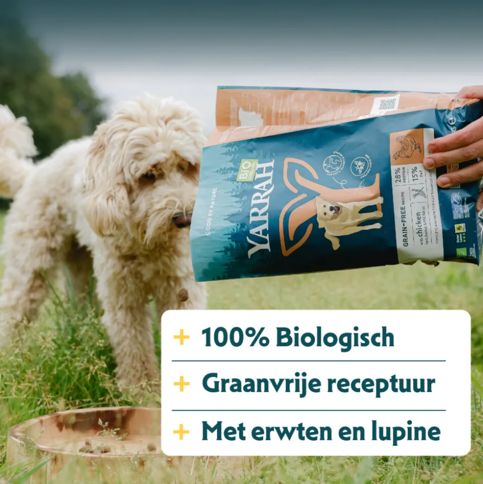 Yarrah Bio Hondenvoer Senior Kip 10 kg